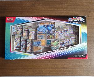 Pokemon Cards Prismatic Evolutions Lucario ex & Tyranitar ex Premium Collection (Sam's Club)