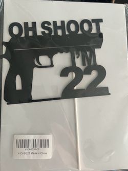 Gun Cake Topper 22