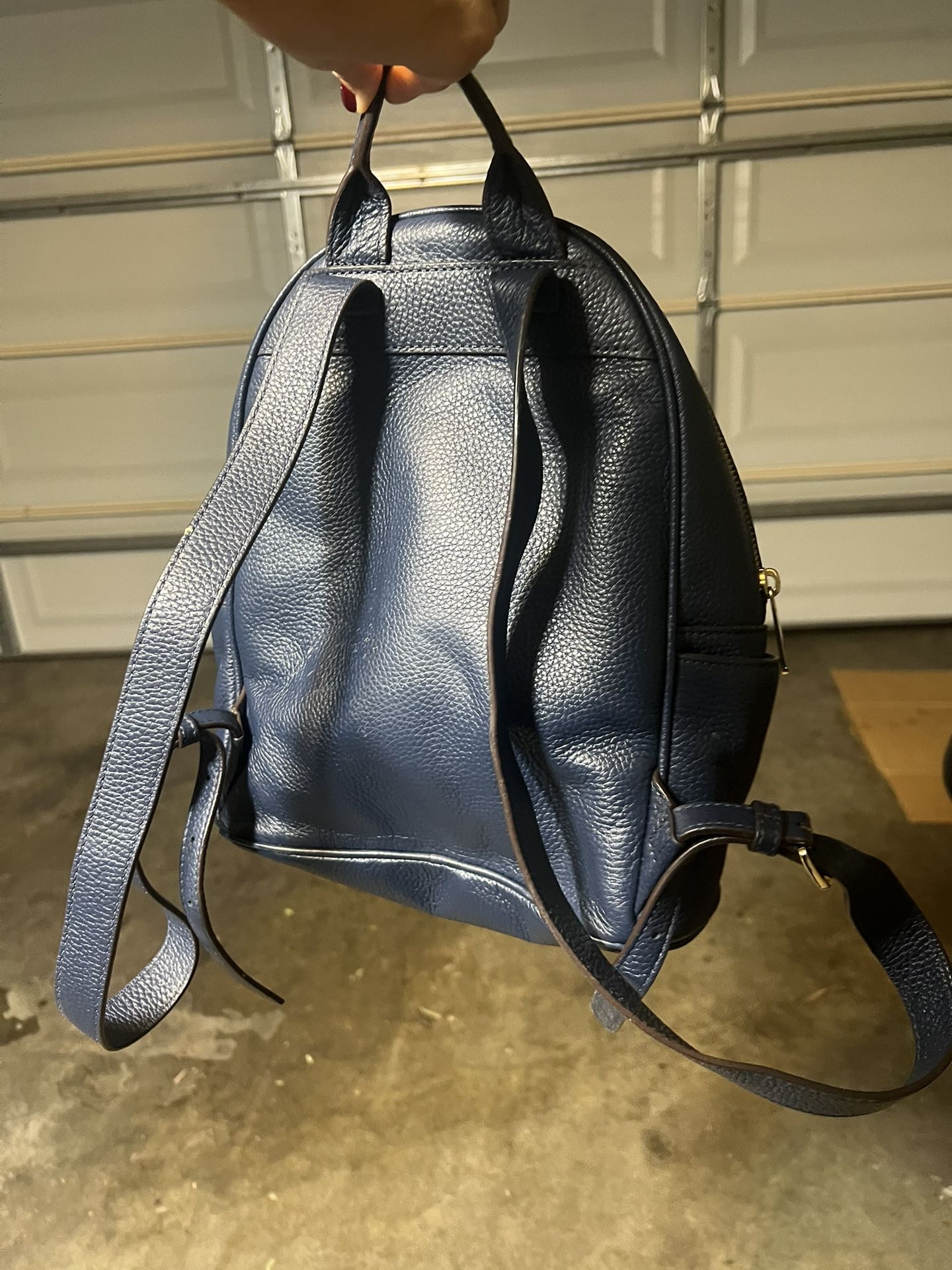 Michael Kors Blue Studded Backpack Michael Kors Addison studded leather backpack ✨ teal... | Depop main image 4
