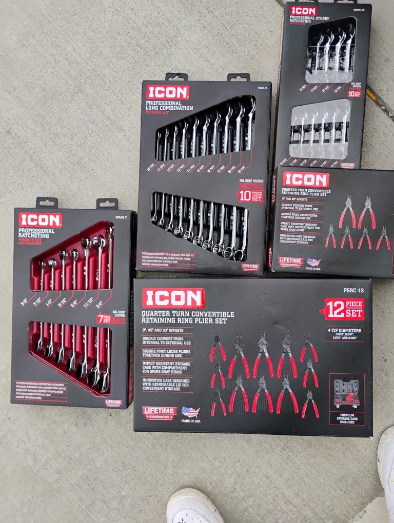5 Piece Icon Mechanic Tool Set