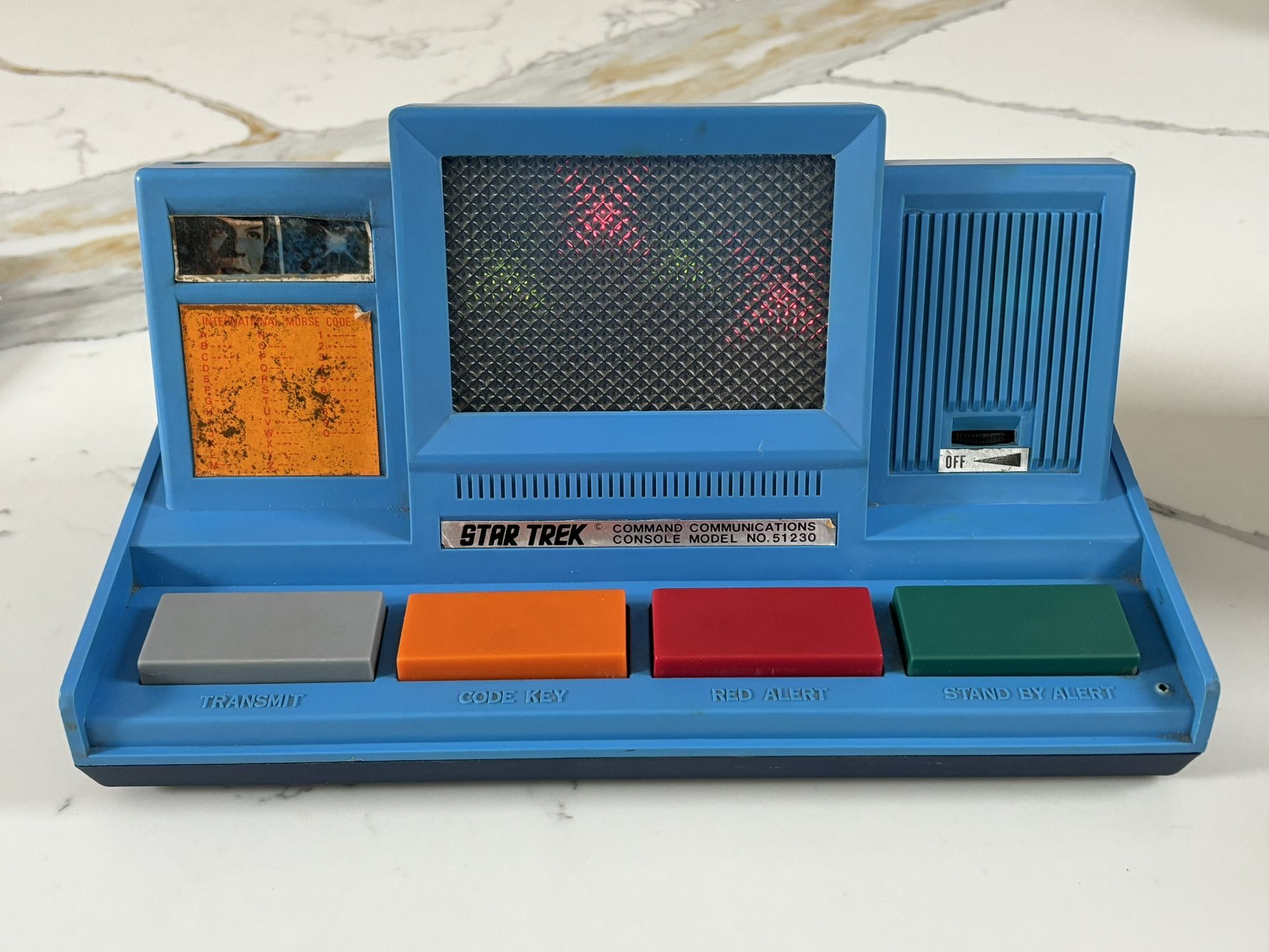 VINTAGE 1976 STAR TREK MEGO CORP THE ORIGINAL SERIES COMMAND COMMUNICATIONS CONSOLE MODEL No. 51230