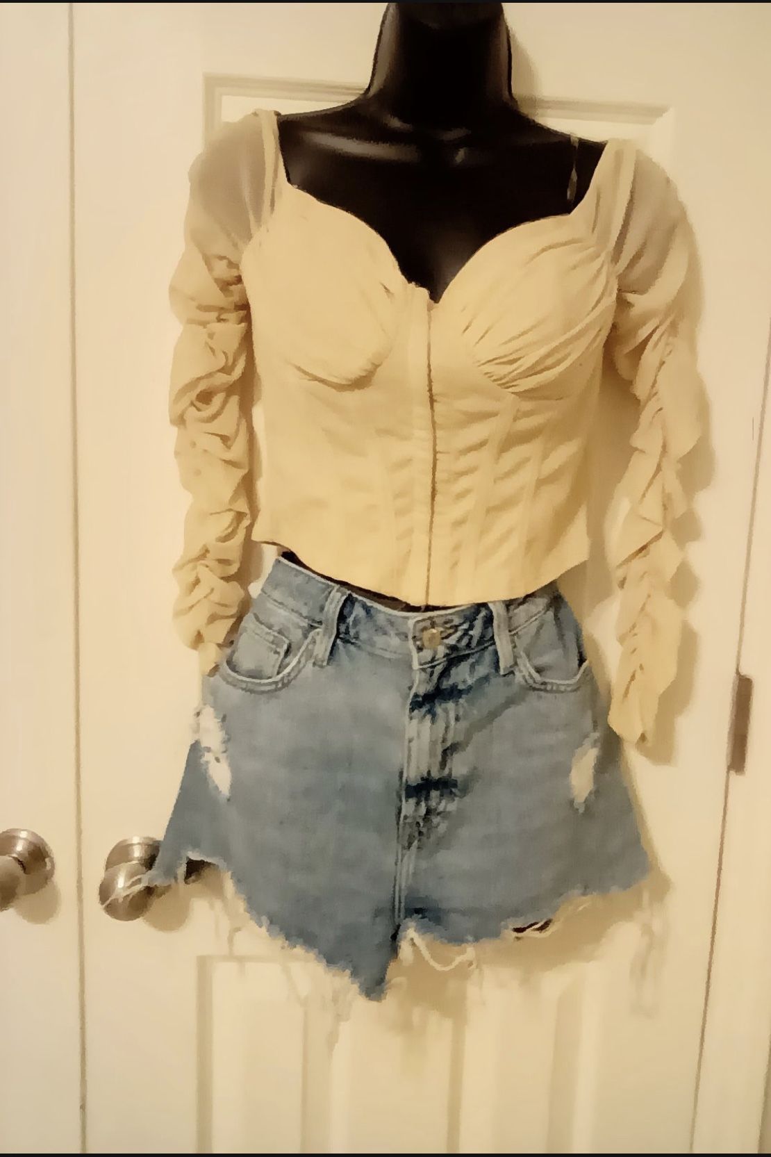 Cream Corset Top