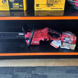New cordless skill, 14 inch chainsaw with battery charger