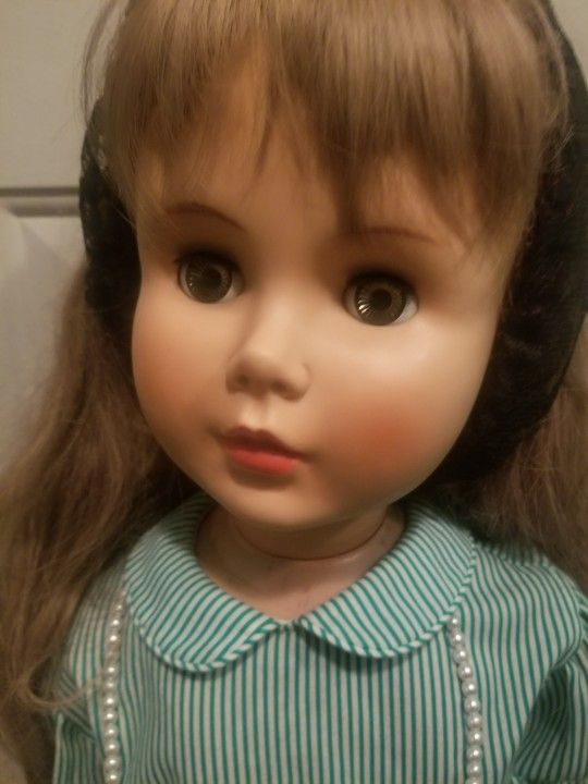 Vintage Patti Play Doll..Size 35 Inches Tall Large Size Doll..Full Moving Parts Arms Head Legs..Rubber Head Pladtic Body Rare Doll