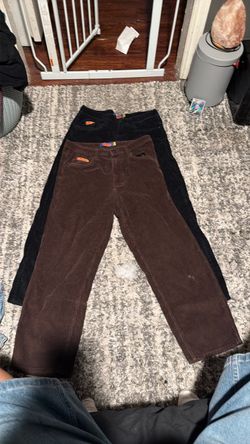 Black and brown Cordoroys size 30 relaxed fit
