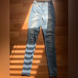 Fashion Nova Blue Skinny Jeans - Size 1 (24 Waist)