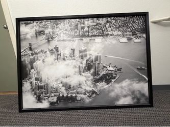 Large Canvas Lower Manhattan Art Piece
