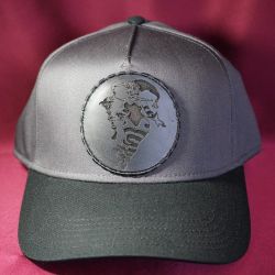 Baseball Cap with Leather Engraved Patch