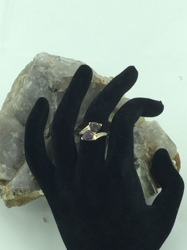 Gold Over STER Silver Mystic Topaz Ring 7