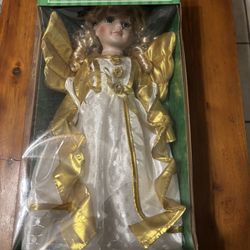Collectors Edition Porcelain Doll Grace , 18 Inches Tall, New