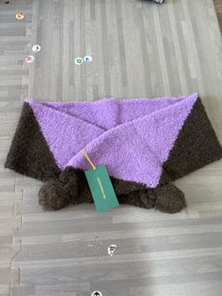 The campamento kids purple and black scarf