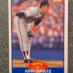 John Smoltz #616 Score 1989 Baseball Card