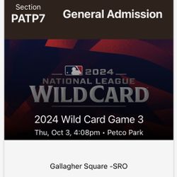 3 Oct Padres Vs Braves Wild Card Game 3