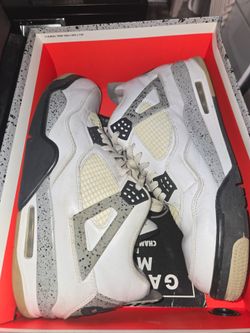 2016 Air Jordan 4s White Cement Sz 13 Used