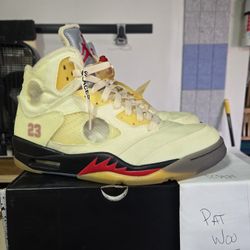 Off White Jordan 5 "Sail"