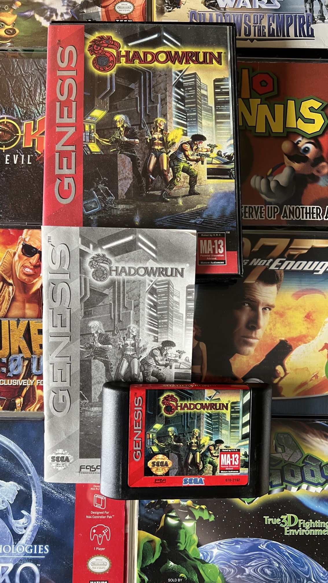 Shadow Run Sega Genesis Cib⭐️ Minty Cart!