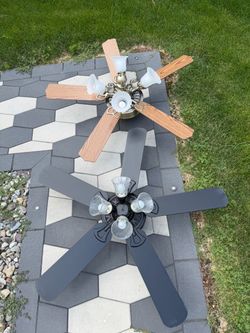 Ceiling Fans with Light Kits – Set of 2