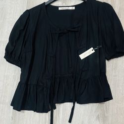 Black Liberty Love Blouse, Size M