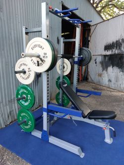 Pro HR600 Fitness Gear Squat rack / gym / gymnasio / Olympic Weight Plates / pesas / bench press / Power Rack / Fitness