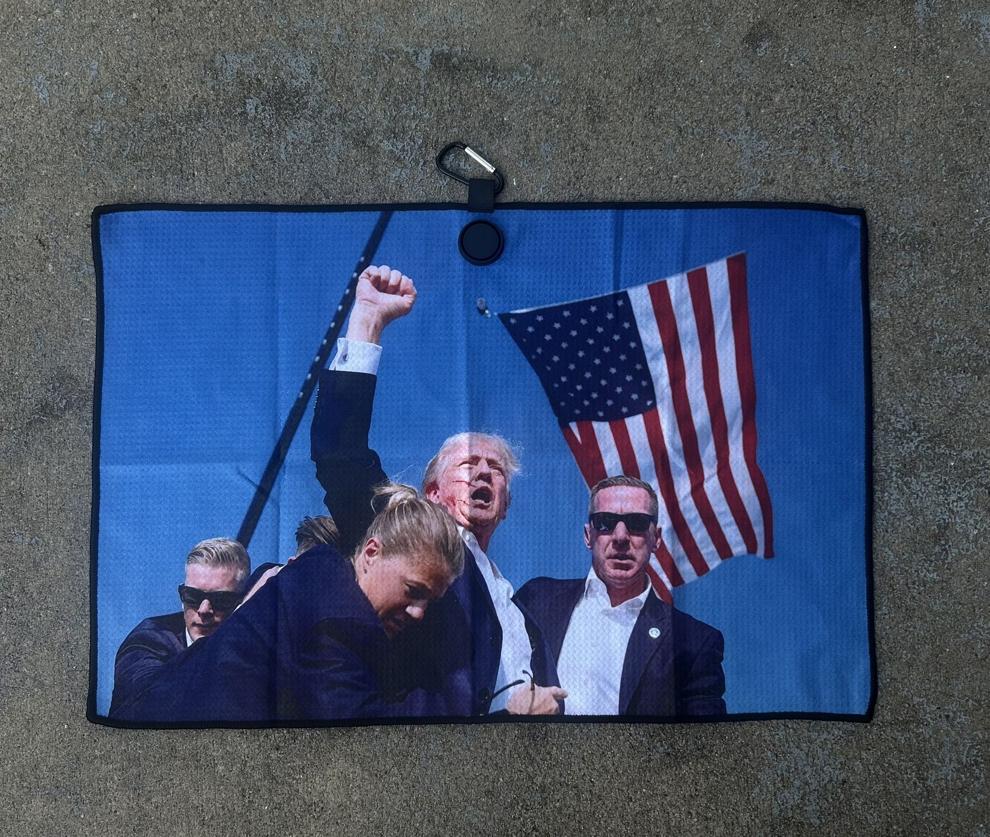 Trump golf magnet towel