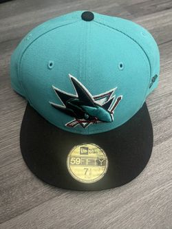 San Jose Sharks Fitted Hat Size 7 7/8