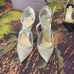 Christian Louboutin Follies Strass Mesh Pumps