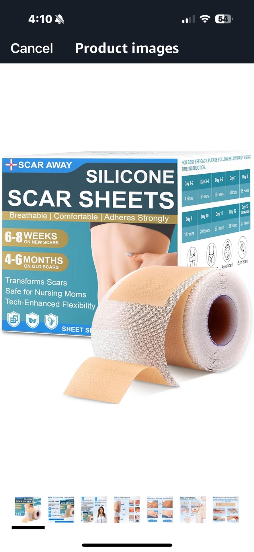 Silicone Scar Tape, Medical Grade Silicone Scar Sheets (1.6” x 60” Roll - 1.5M), Reusable Scar Removal Tape, Professional Scar Removal Solution for K