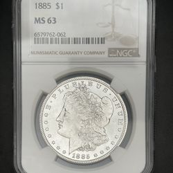 1885 $1 MS 63 MORGAN DOLLAR