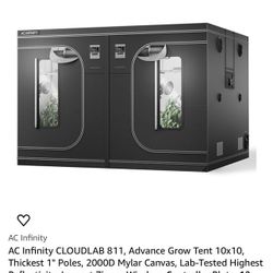 Brand New AC Infinity CLOUDLAB 811 – 10x10 Grow Tent