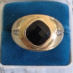 Men's 14k With Diamonds Size 10