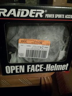 Raider open face helmet