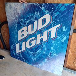 Bud Light metal Sign