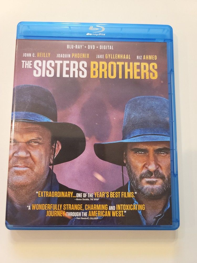 $5 BLU RAY. THE SISTERS BROTHERS. $5 OR TRADE FOR A MOVIE TITLE I DO NOT ALREADY OWN. BLU RAY ONLY NO DIGITAL .
