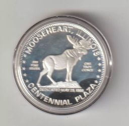 1988 Mooseheart Illinois Centennial Plaza Silver Round .999 1oz.
