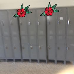 Two Tier 6 Locker Assembly