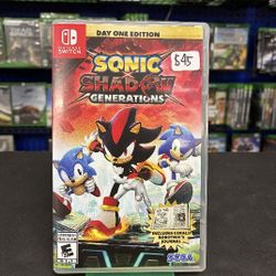 Sonic X Shadow Generations For Nintendo Switch. 