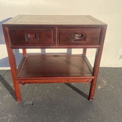 Chinese Ming Style Rosewood Console Table w/2 Drawers