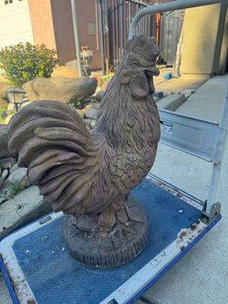 Heavy duty concrete garden Rooster