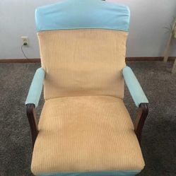 Re-upholstered Chair Rocker 