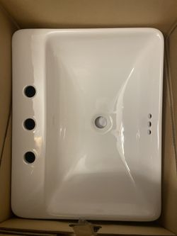 Kohler Vox 22” Vessel/ Drop In Sink With Overflow Bathroom Sink