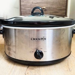 Crock-Pot 8-Quart Manual Stainless Steel Slow Cooker