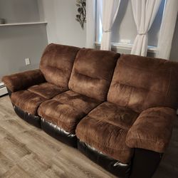 Sofa and Loveseat with Tables