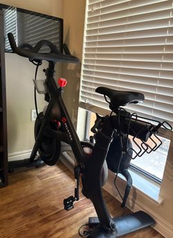 Peloton Bike and Shoes