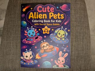 Cute Alien Pets Coloring Book