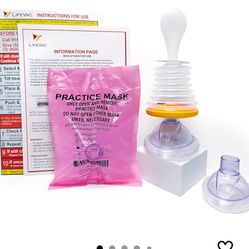 LifeVac Kit para el hogar - Dispositivo portátil de rescate de succión, kit de primeros auxilios para niños y adultos, dispositivo portátil de succión