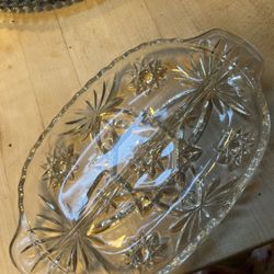 Holiday Crystal Serving Dishes 