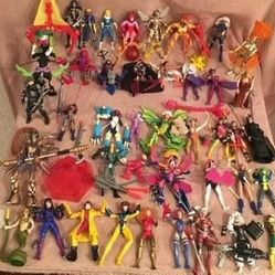 Lot Of 40 Female Action Figures W/Accessories