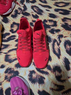 Puma Red Low-Top Sneakers Size 13
