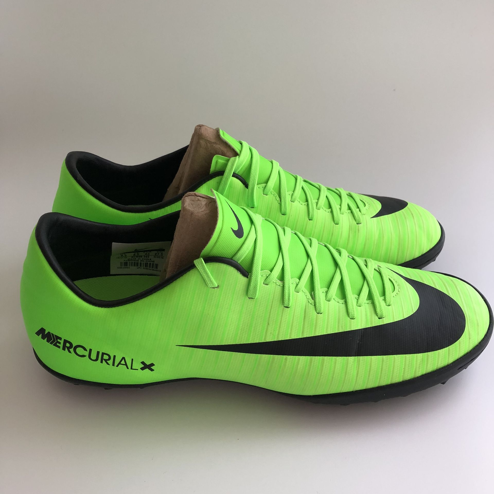 Nike Mercurial X Soccer Shoes Ghost Green - Black(Indoor or Artificial ...