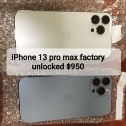 iPhone 13 Pro Max Factory unlocked 